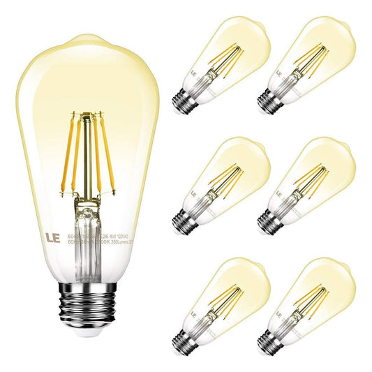 LE ST64 E26 Vintage Edison LED Bulbs