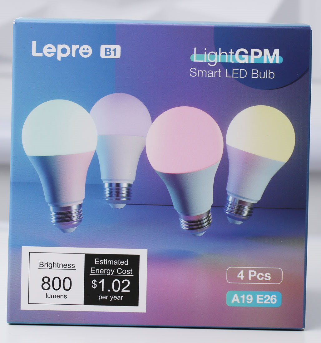 LightGPM AI Smart Light Bulbs-4 Packs