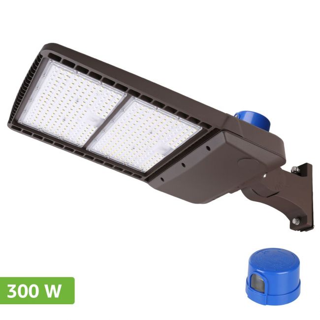 Lepro 200W LED Parking Lot Light, Shoebox Light, 500W Metal Halide Equivalent, White 5000K