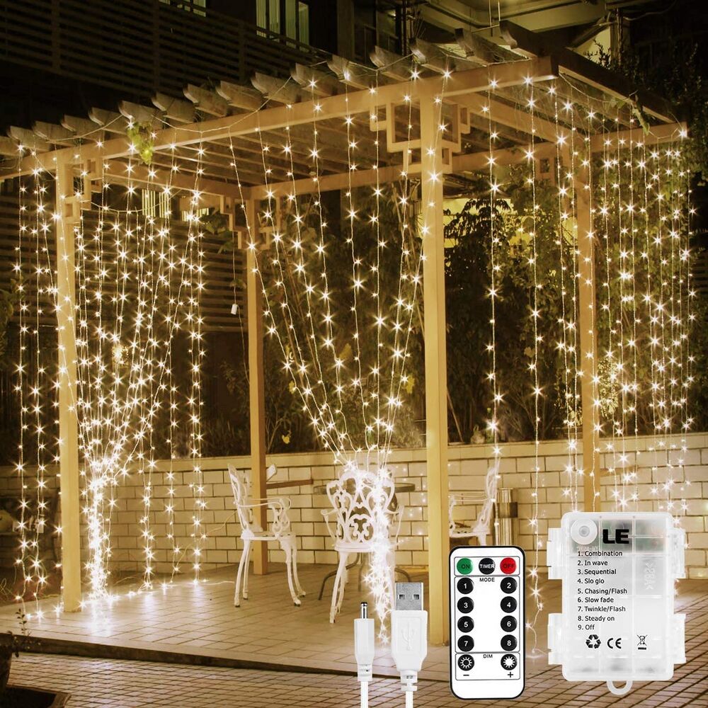 Lepro Fairy Curtain Lights (9.8 x 9.8 ft)