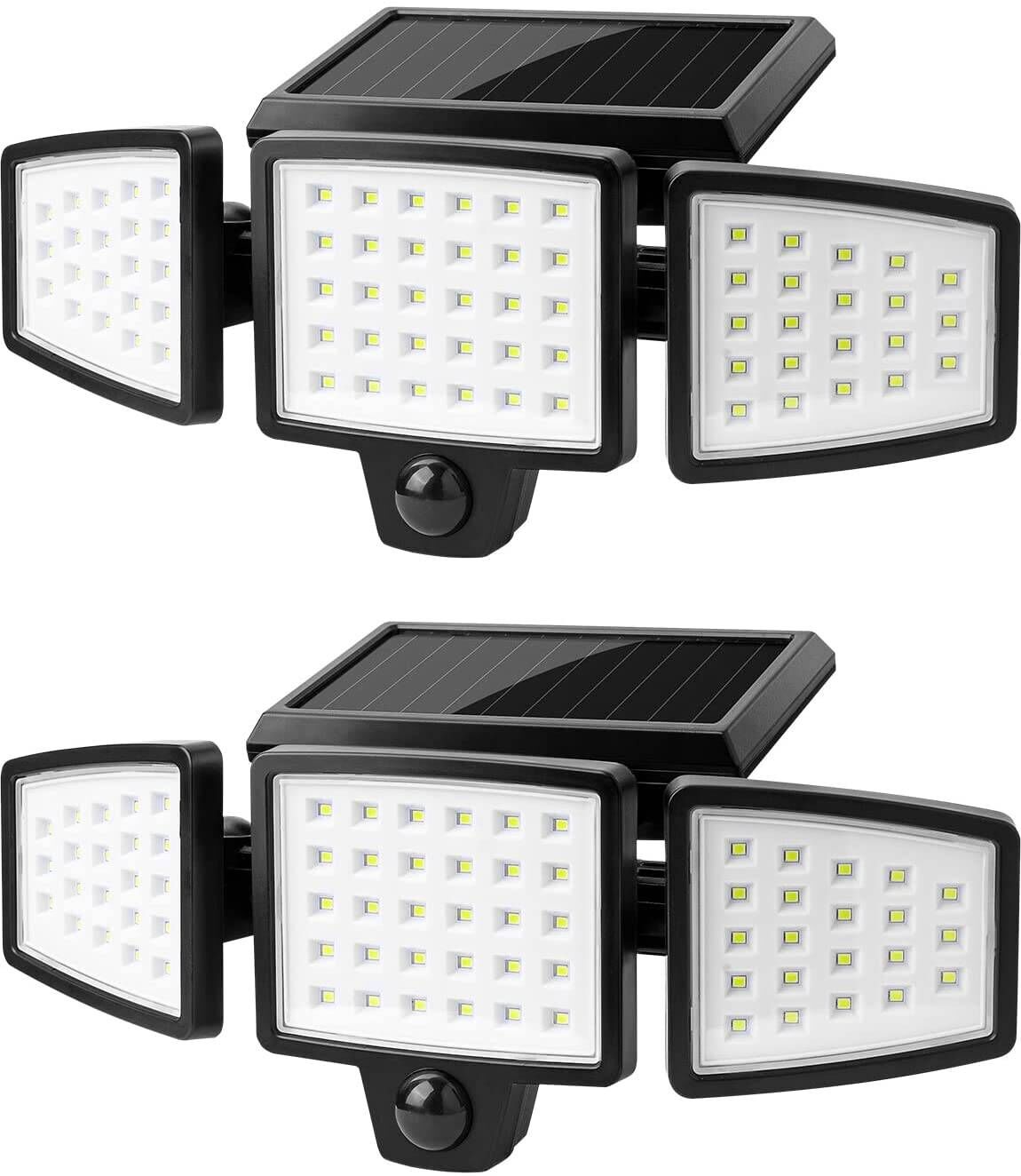 LE Solar Motion Sensor Flood Lights Outdoor - 1000LM