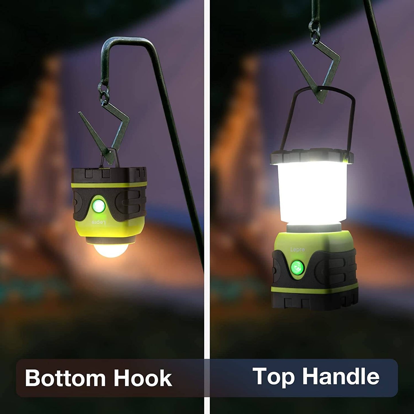 Lepro Rechargeable LED Camping Lantern (1600LM, IPX4 Waterproof)