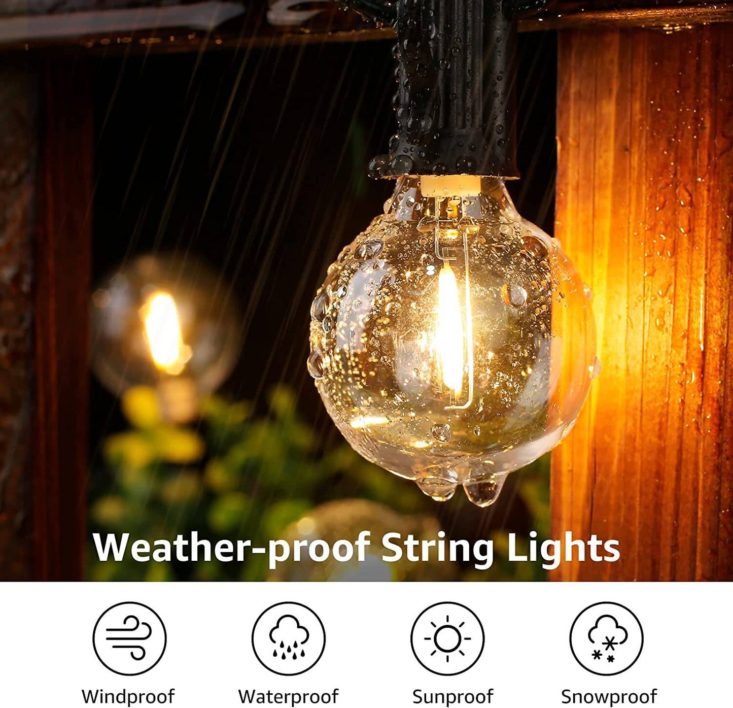 Lepro Outdoor String Lights (50ft)