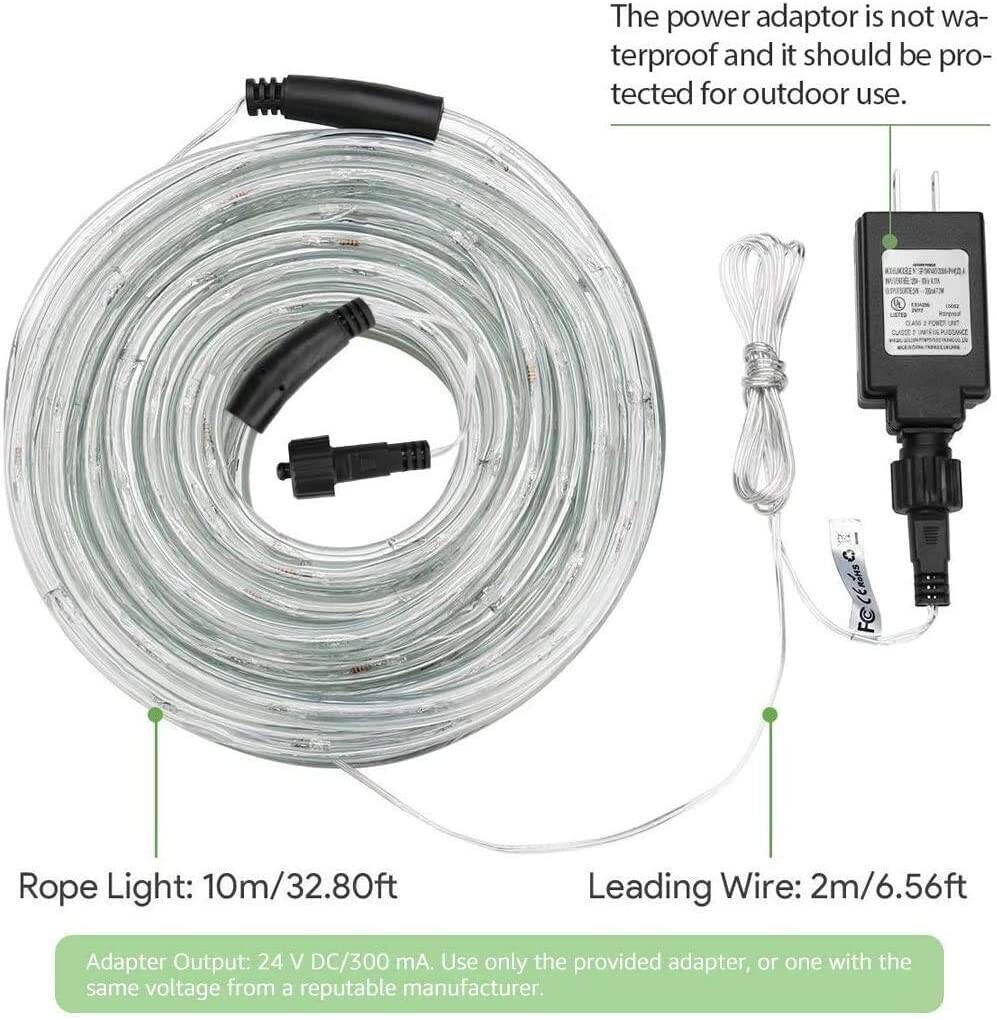 Lepro 33ft LED Outdoor Rope Lights