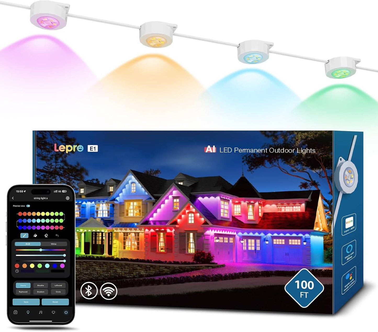 Lepro E1 AI Permanent Outdoor Lights
