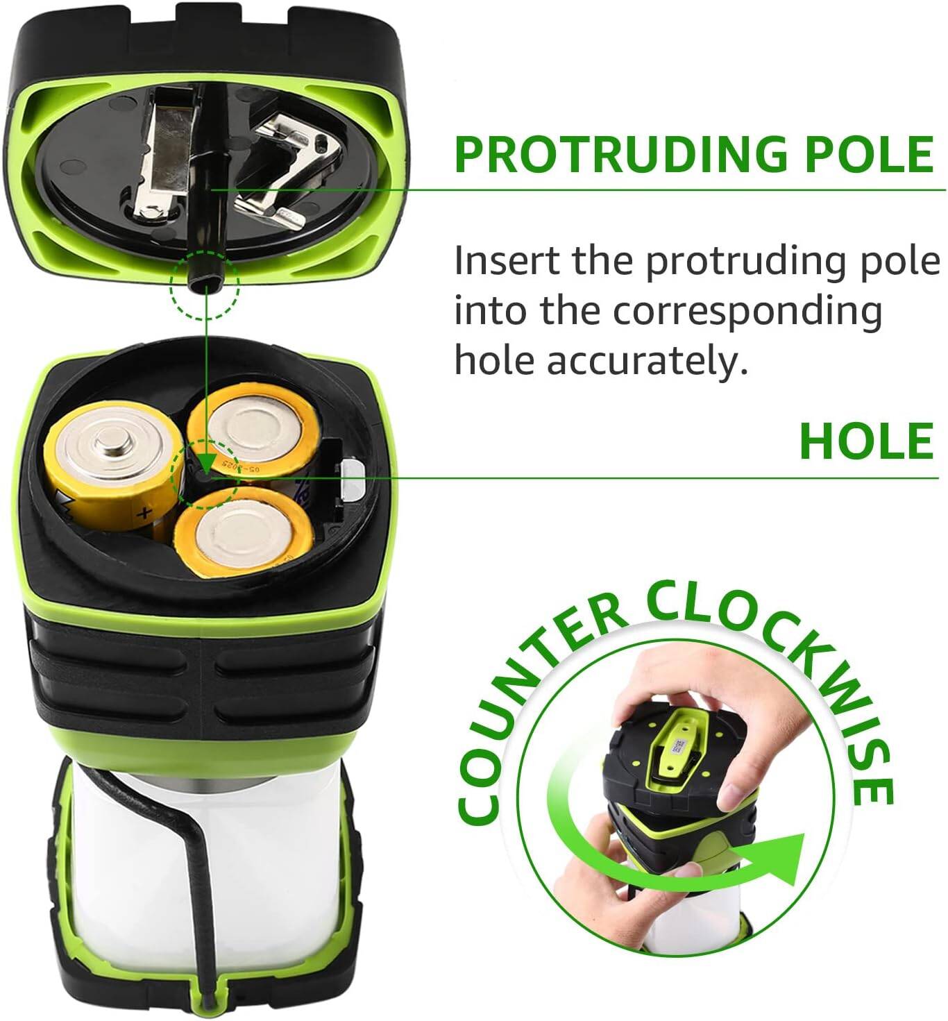 Lepro 1500LM Battery Powered LED Camping Lantern