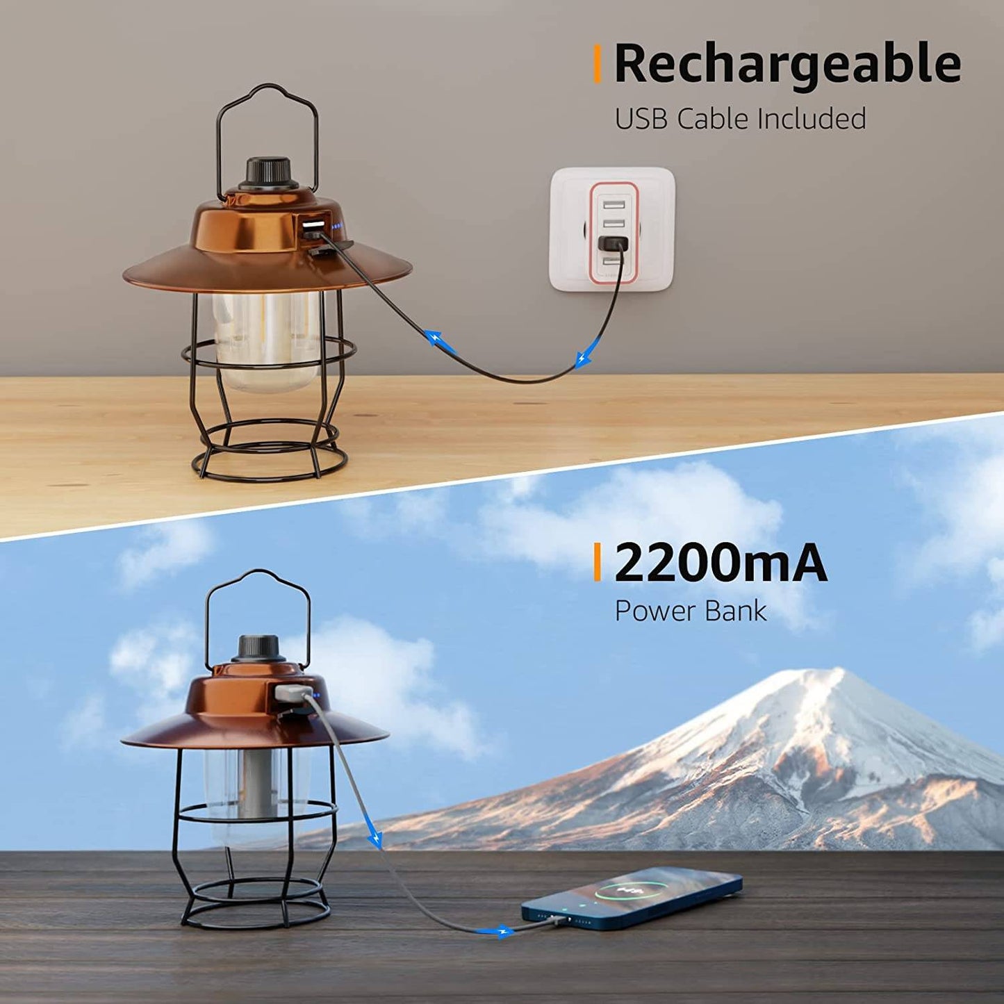 Lepro Vintage LED Camping Lantern