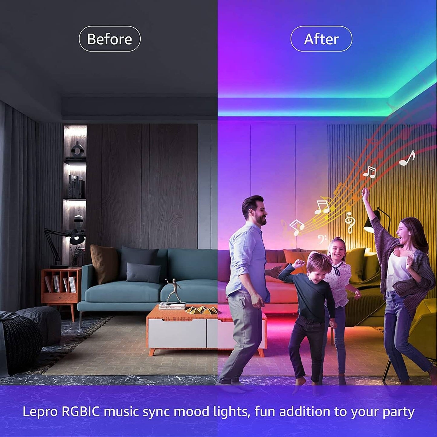 Lepro 32.8ft Music Sync MagicColor Light Strip