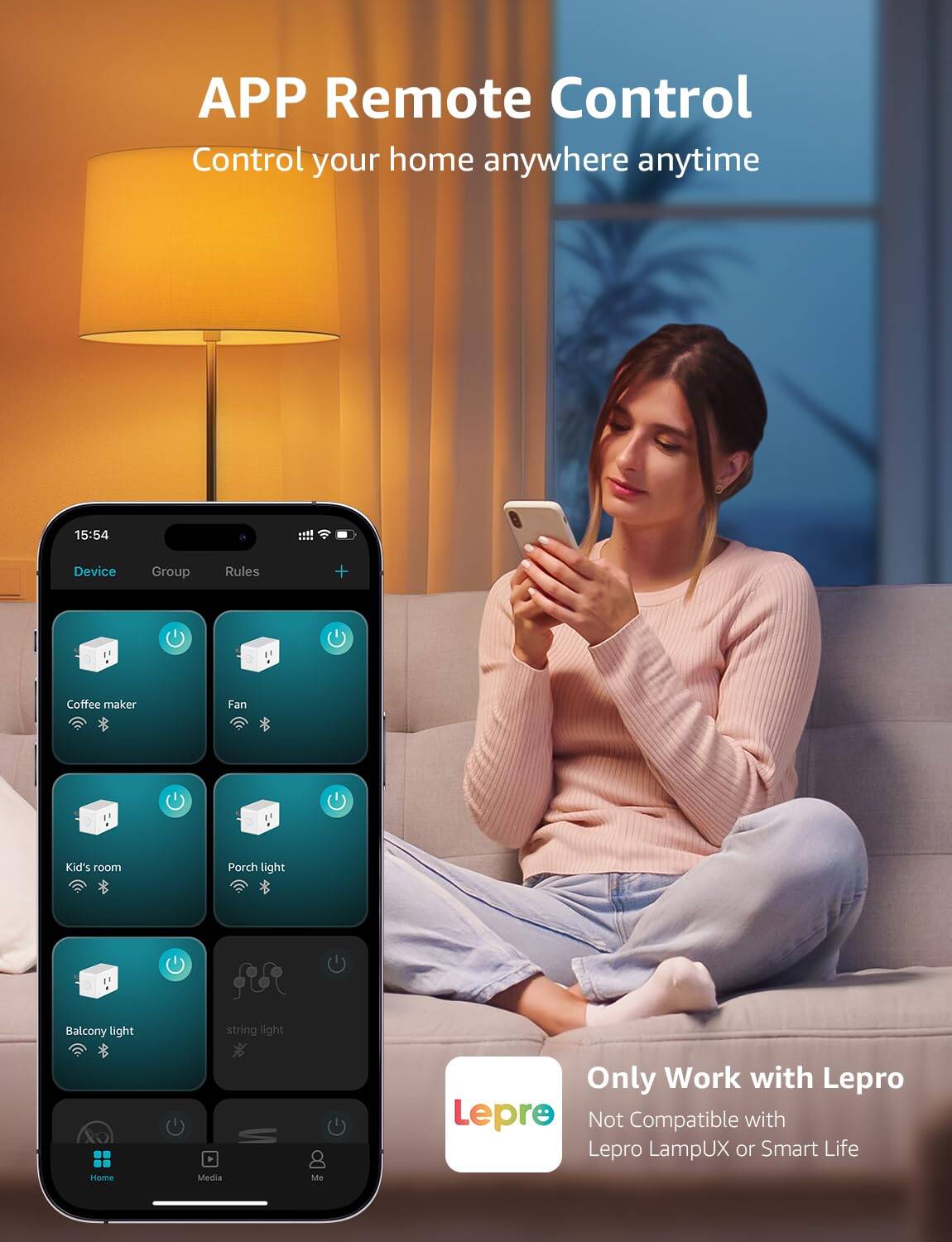 Lepro P1 Smart Plug Mini 15A