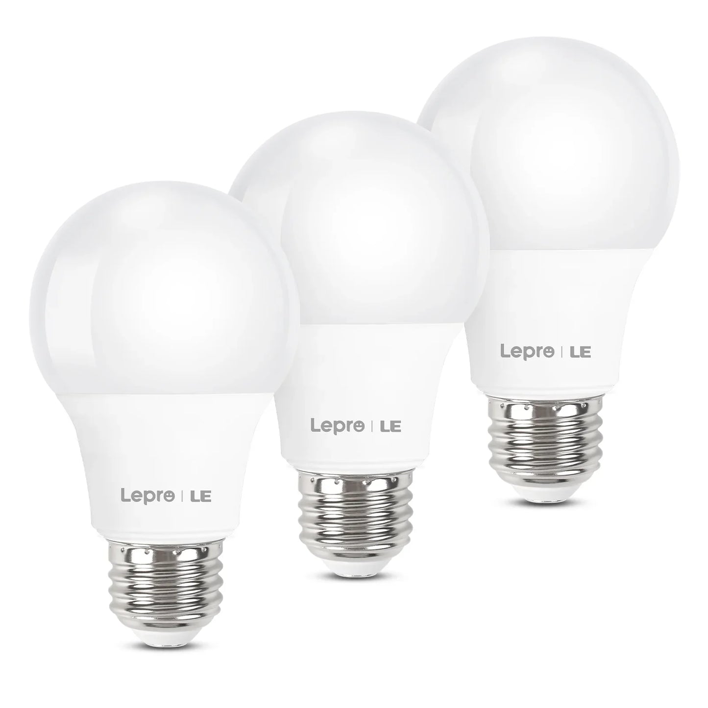 Lepro LED Light Bulbs 60 Watt , 9W 800 Lumens Non-Dimmable, A19 E26 Standard Medium Base, 10000 Hour Lifetime