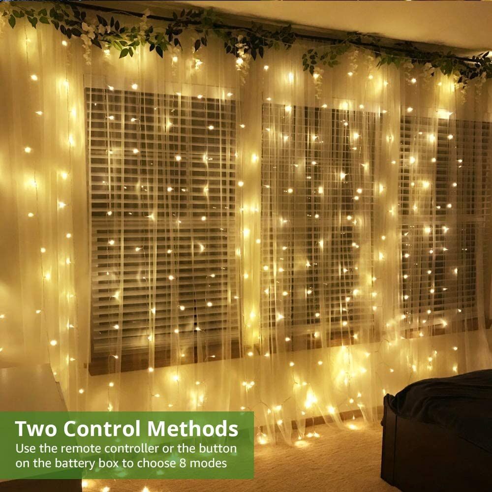 Lepro Fairy Curtain Lights (9.8 x 9.8 ft)