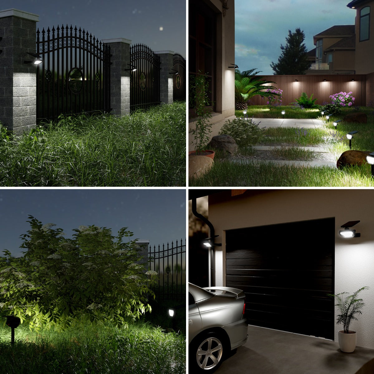 Lepro Solar Landscape Spotlights (2-Pack)