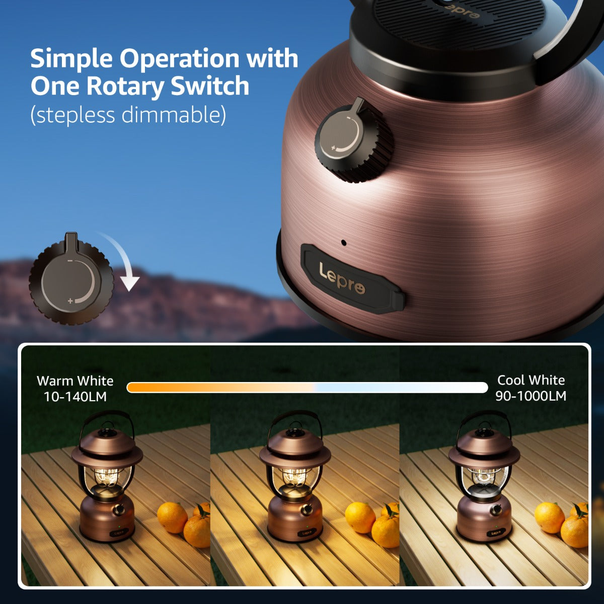 Lepro Retro LED Camping Lantern