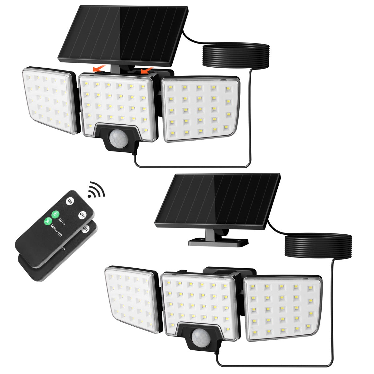 Lepro Solar Motion Sensor Security Lights (2 Packs)
