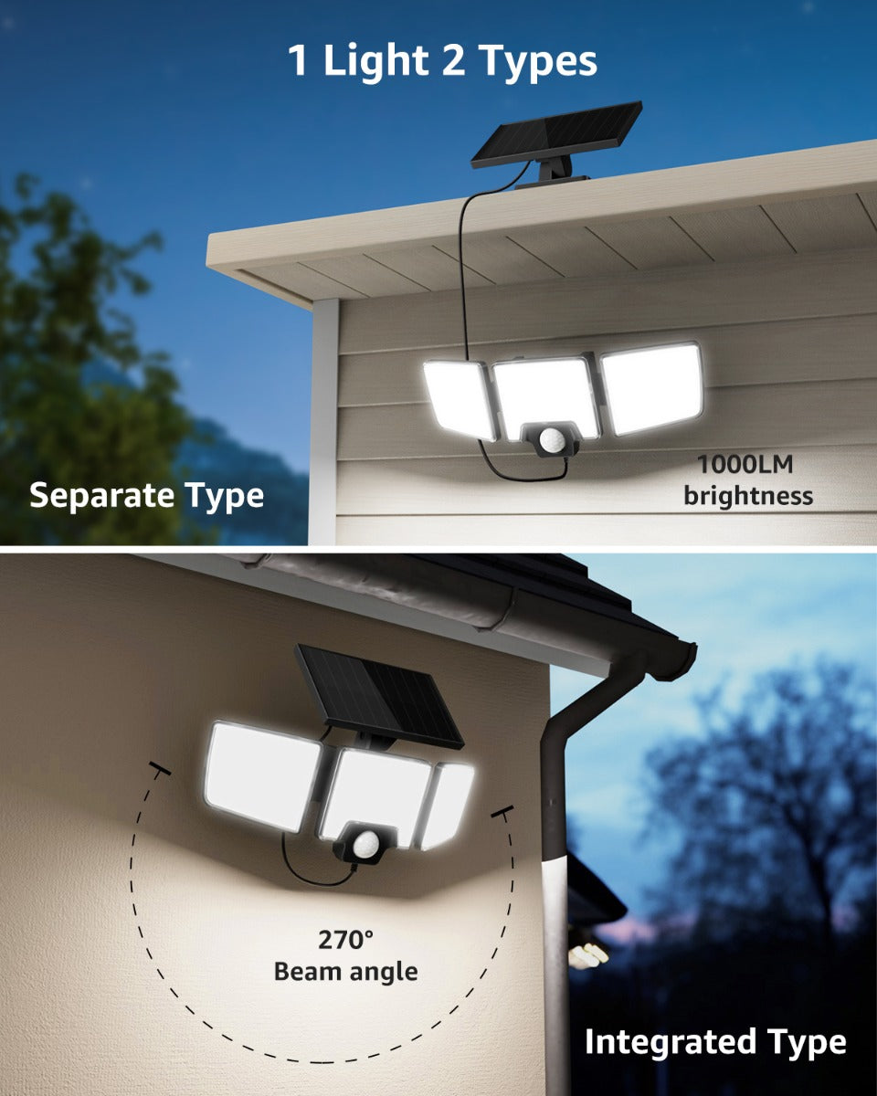 Lepro Solar Motion Sensor Security Lights (2 Packs)