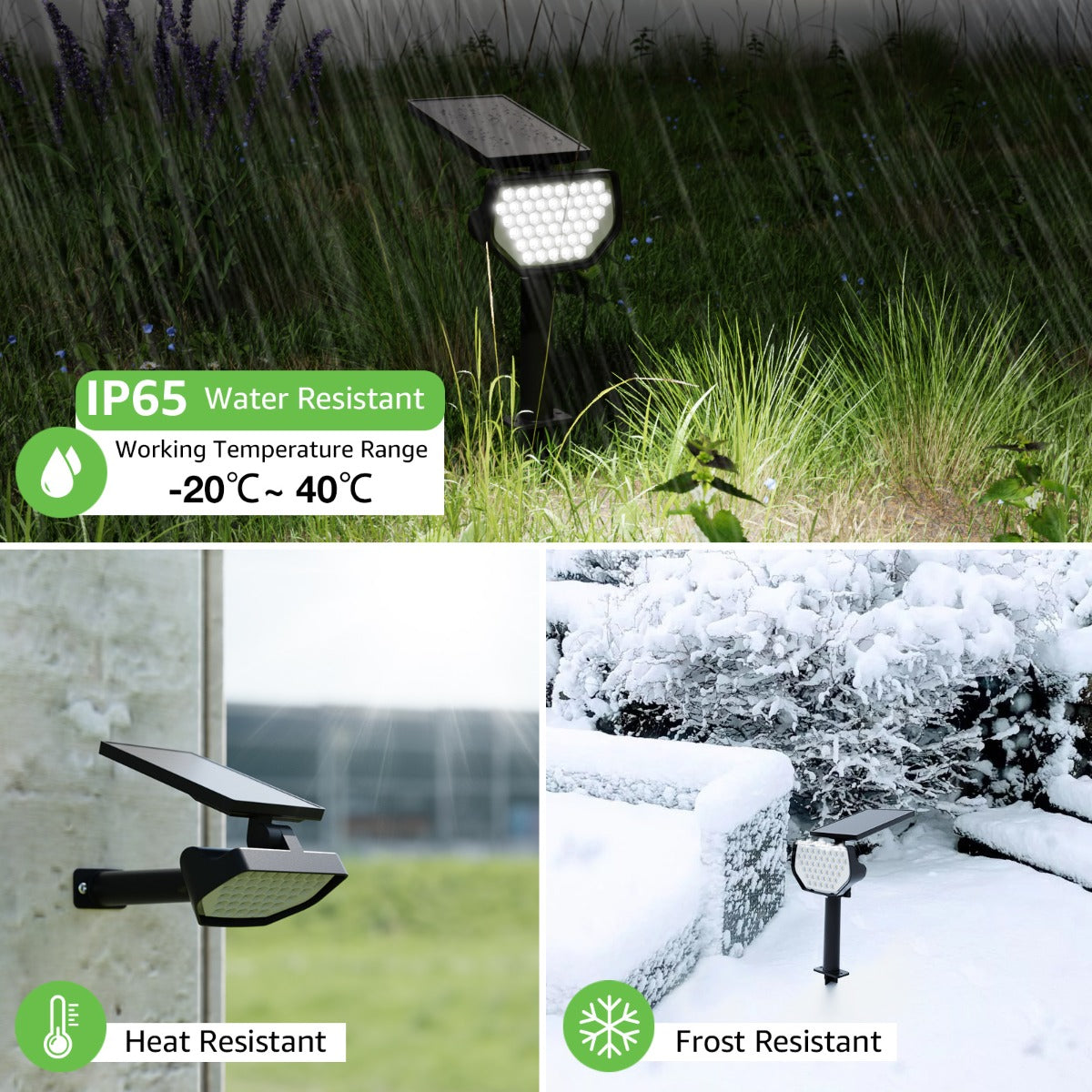 Lepro Solar Landscape Spotlights (2-Pack)