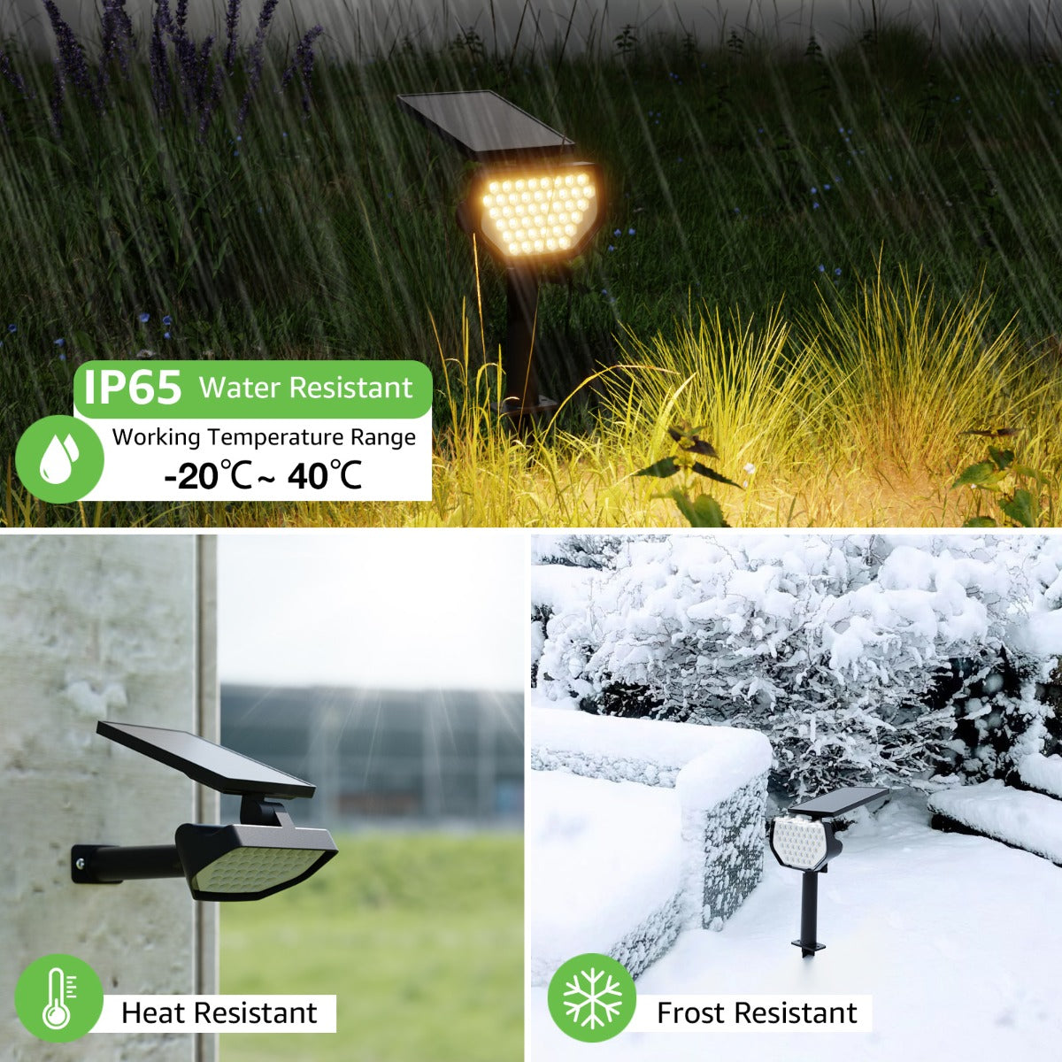Lepro Warm White Solar Garden Lights (2-Pack)