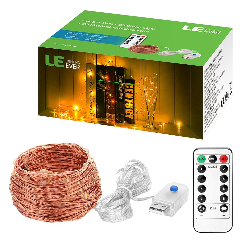 Lepro 33ft LED Fairy Lights