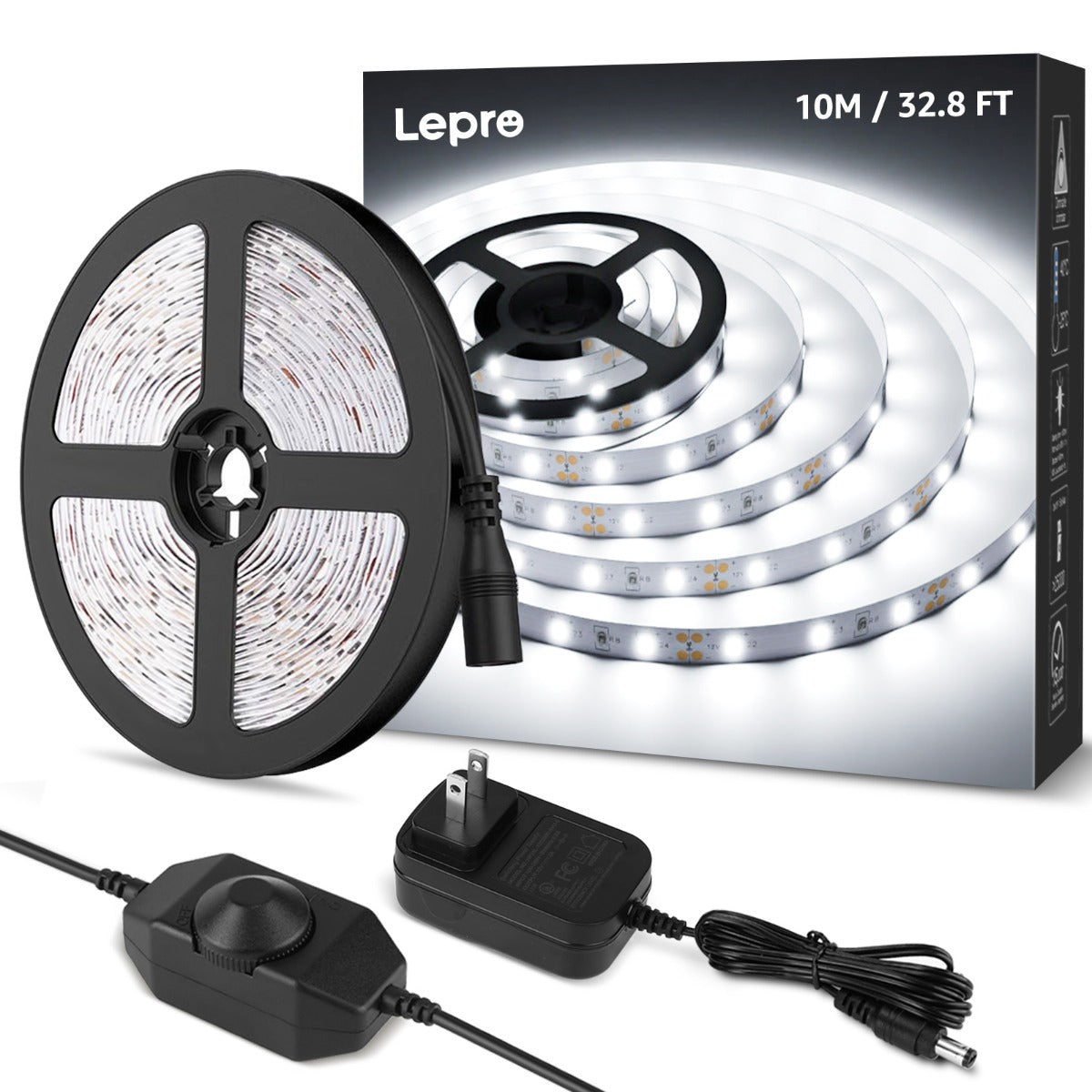 Lepro 32.8ft Daylight White LED Strip Light