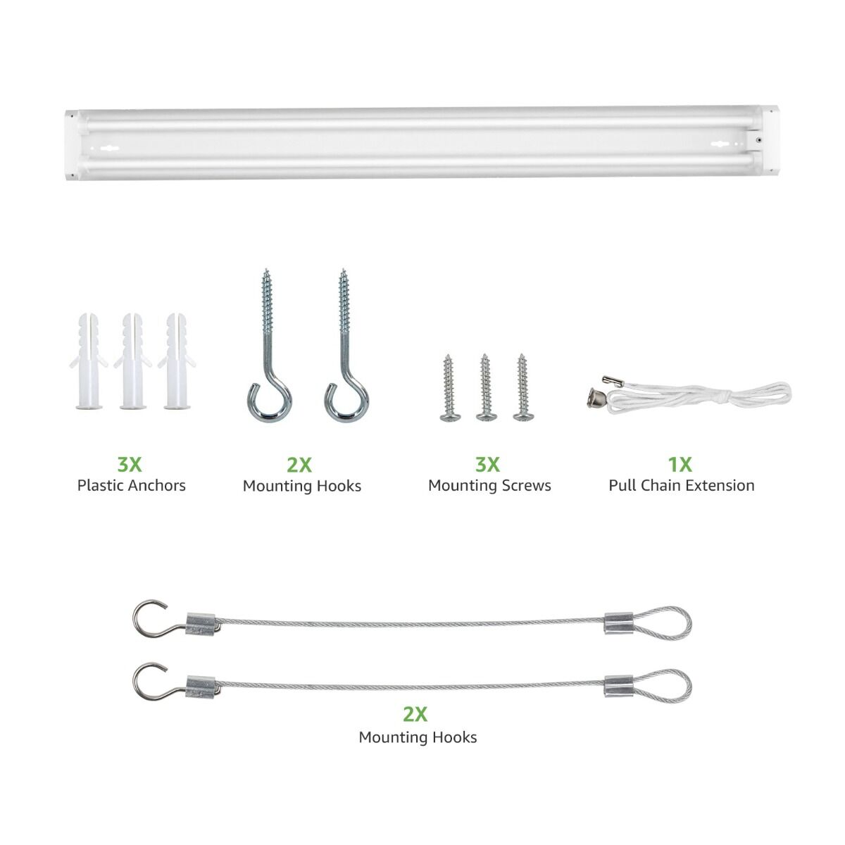 Lepro 6 Pack 4ft LED Shop Lights