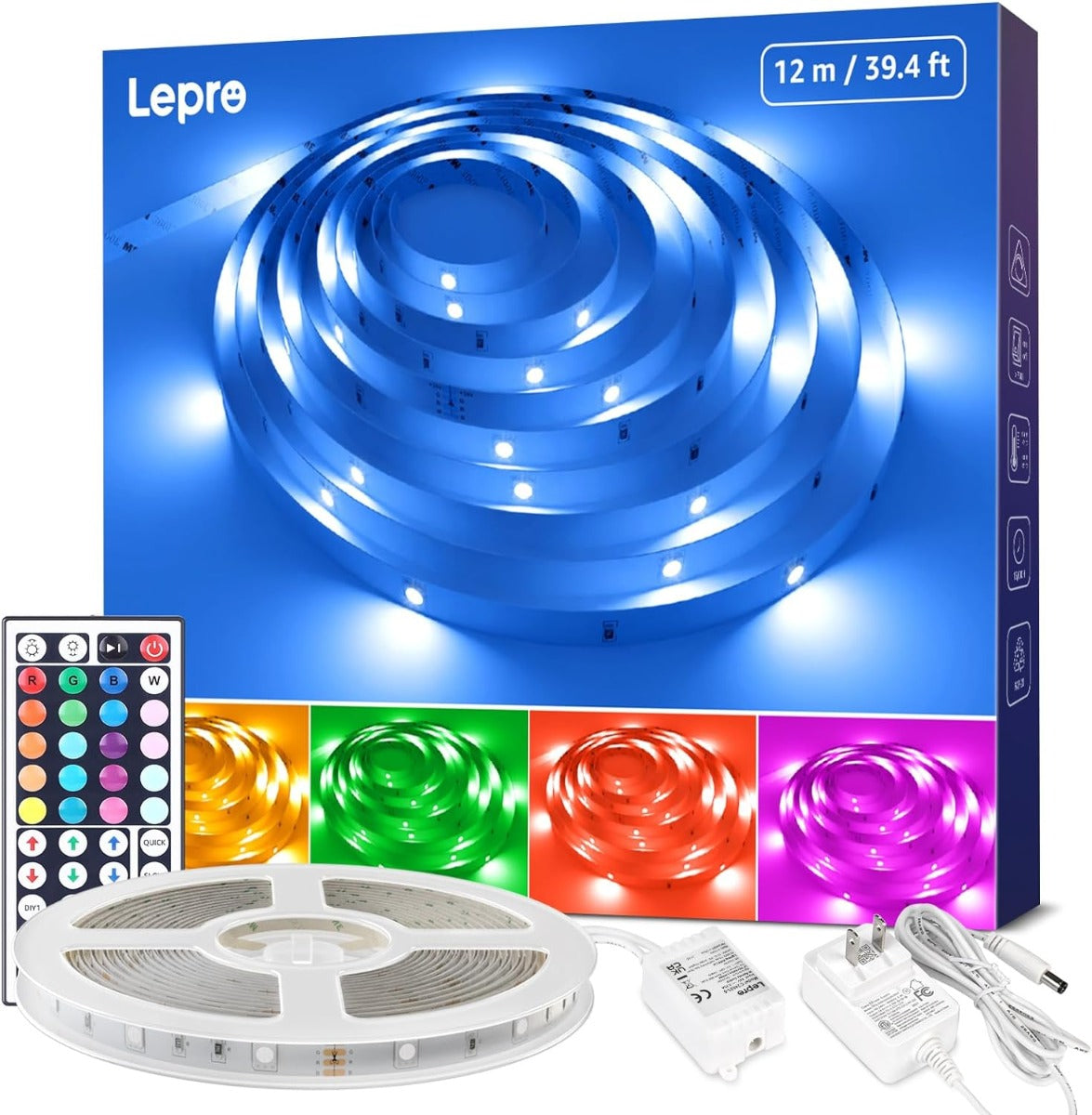 Lepro 39.4ft RGB LED Strip Lights