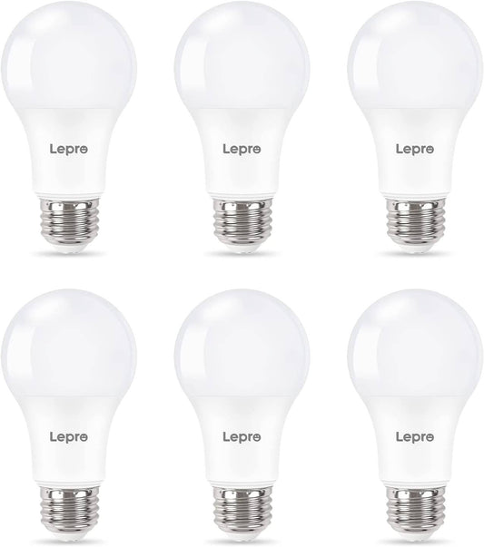 Lepro Dimmable A19 E26 LED Light Bulbs