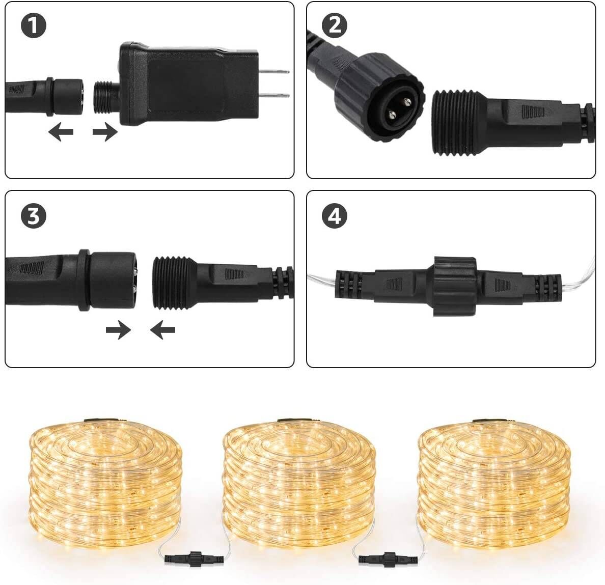 Lepro 33ft LED Outdoor Rope Lights