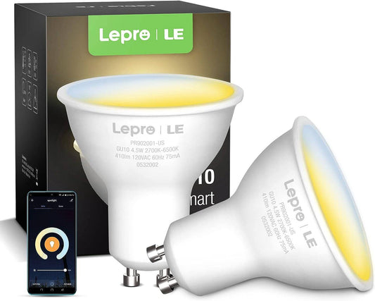 Lepro Smart GU10 LED Light Bulbs 50W