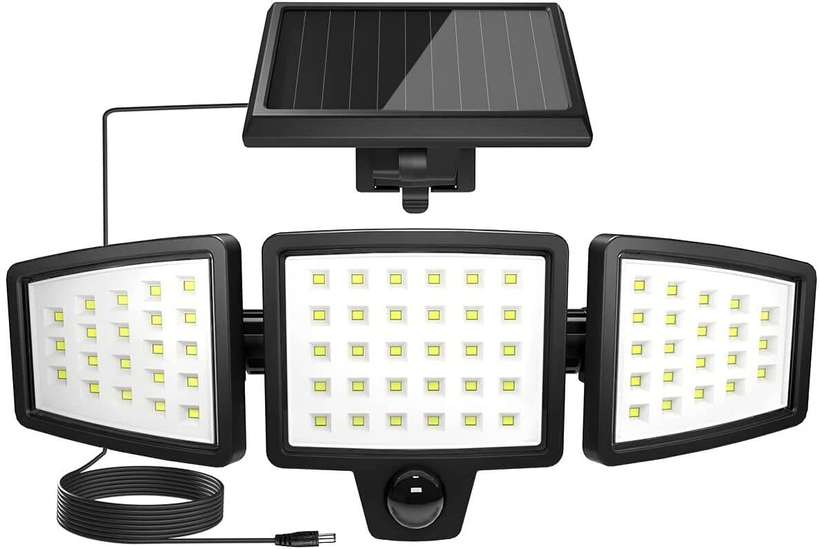 Lepro Solar Motion Sensor Flood Lights with Separate Solar Panel - 1000LM