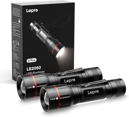 Lepro LED Tactical Flashlight with Clip