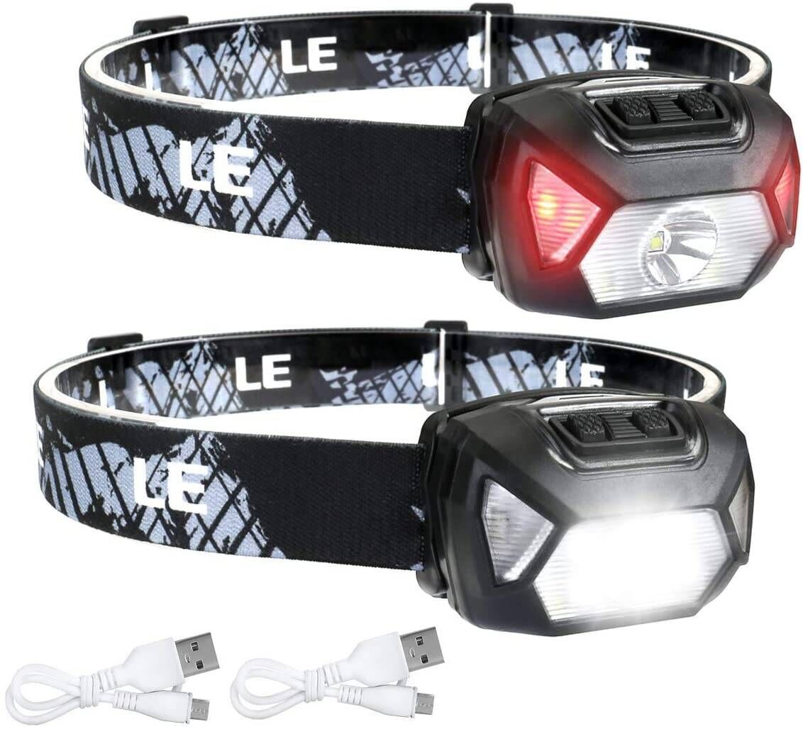 Lepro Rechargeable LED Headlamp (2-Pack)