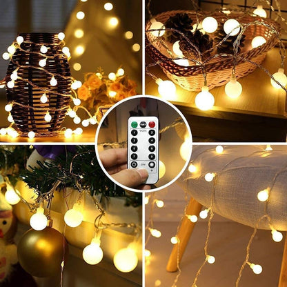 Lepro 16.4ft Battery Powered LED Globe String Lights