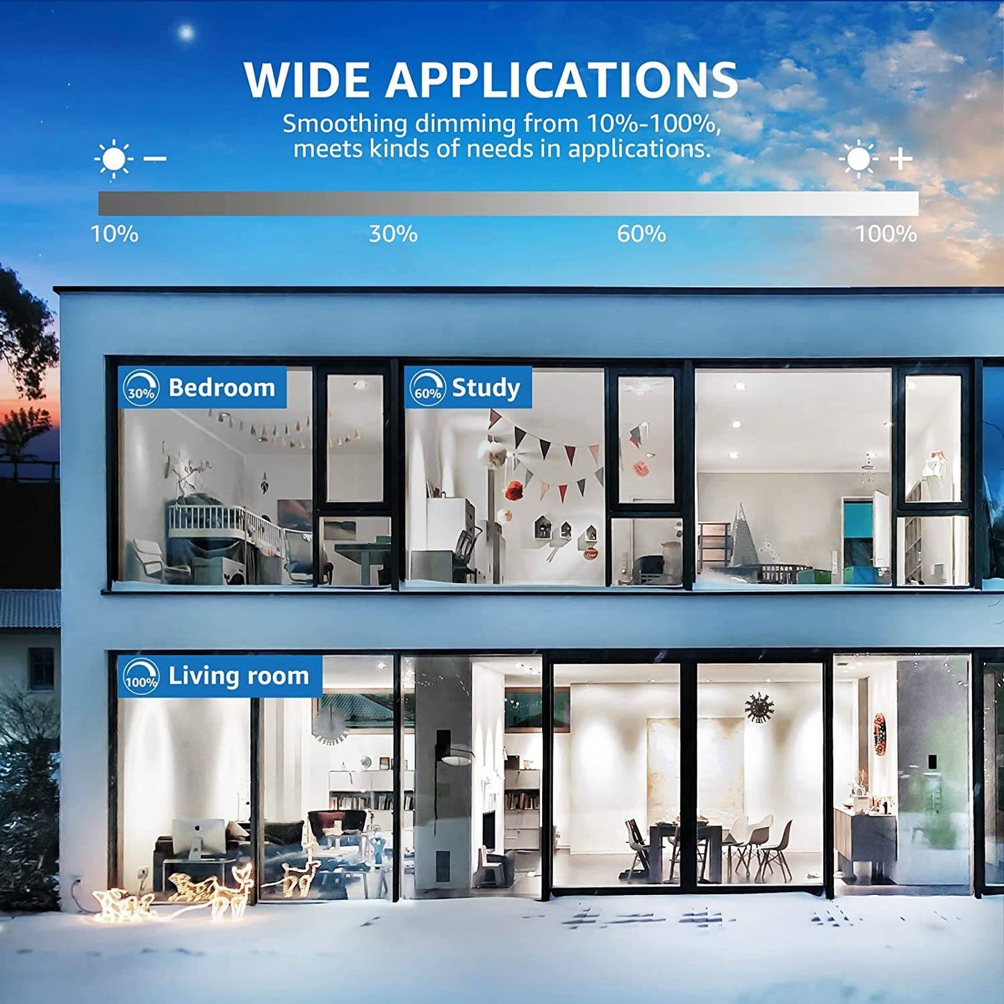 Lepro 6 Pack LED Recessed Lighting DW