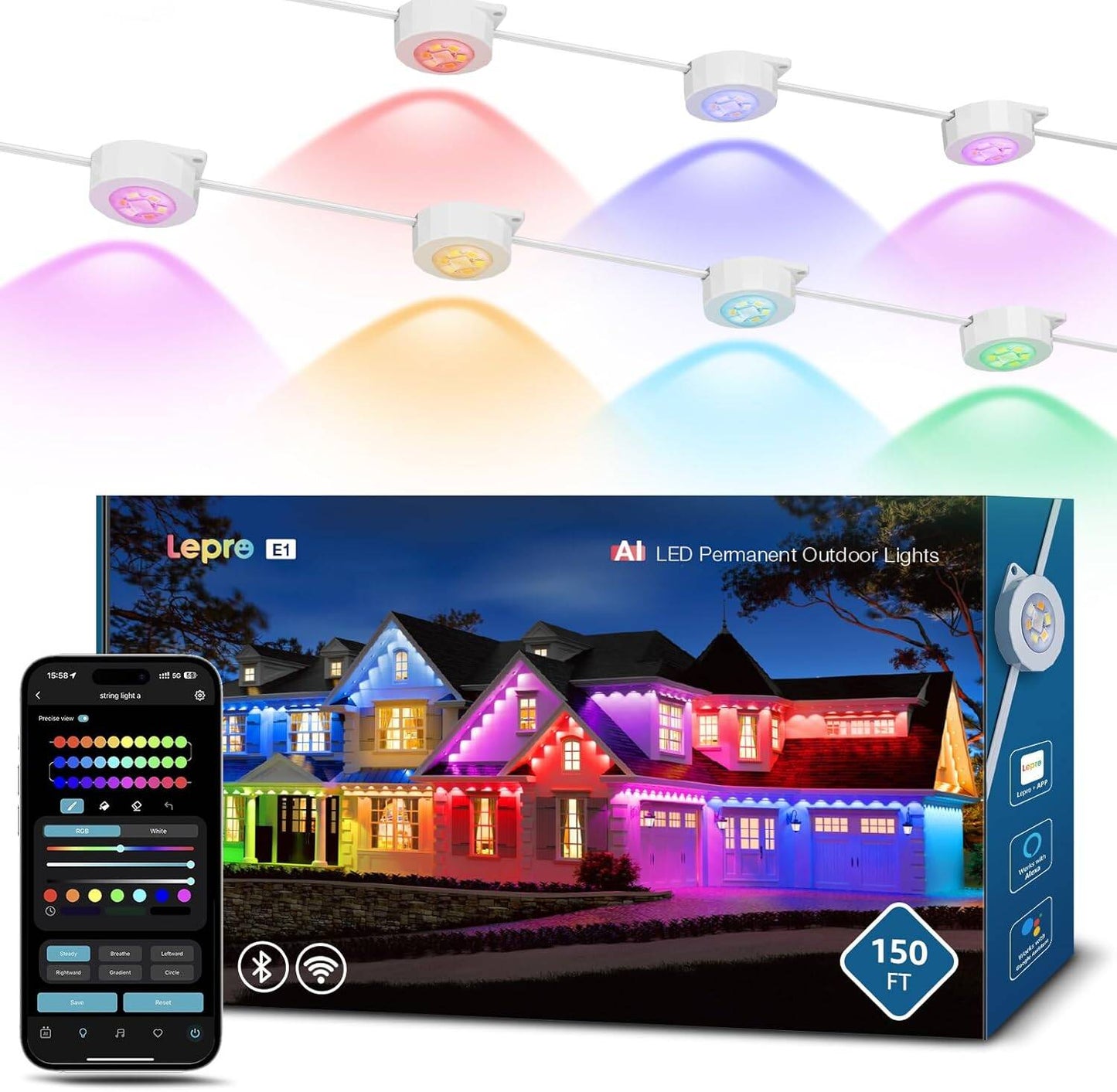Lepro E1 AI Permanent Outdoor Lights