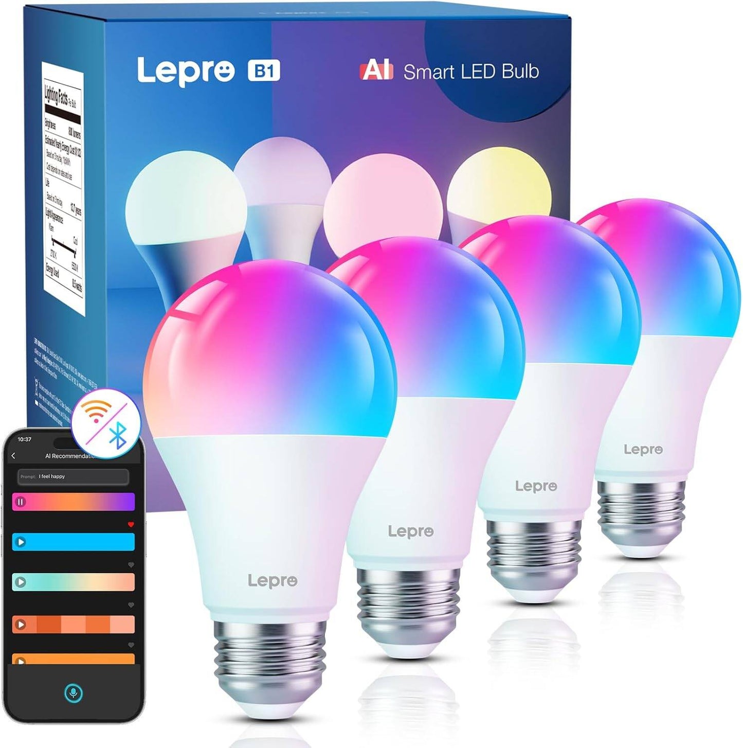 Lepro B1 AI Smart Light Bulbs