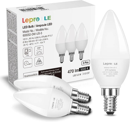 LE E12 LED Candelabra Light Bulbs