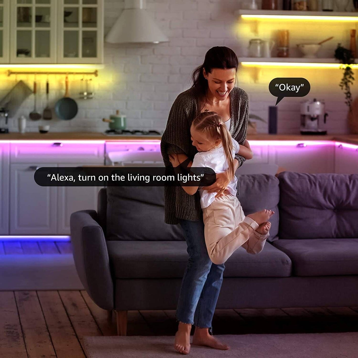 Lepro 32.8ft Music Sync RGB LED Strip Lights