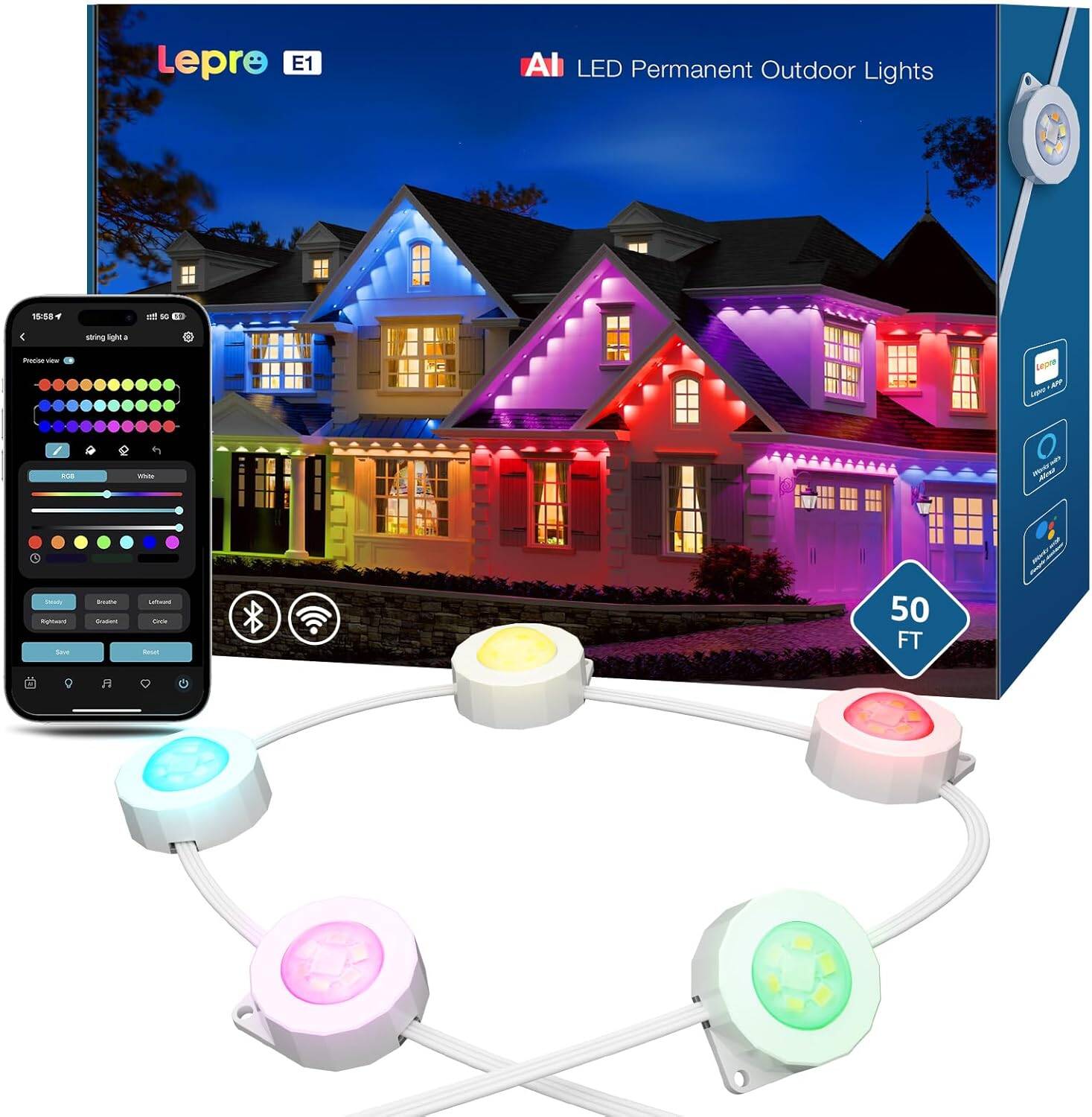Lepro E1 AI Permanent Outdoor Lights