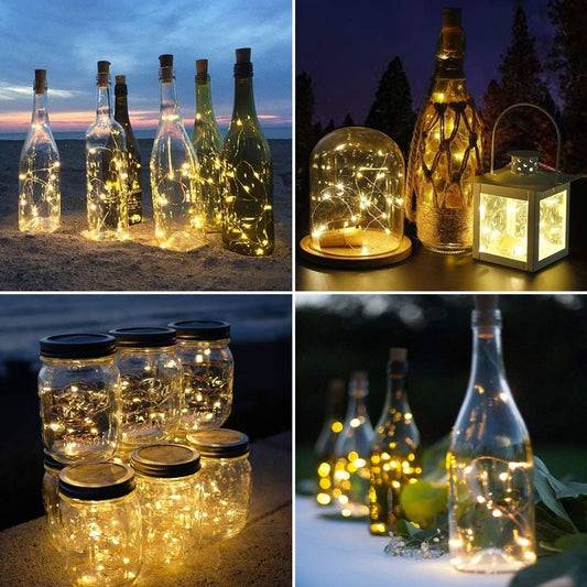 Lepro Wine Bottle Lights with Cork