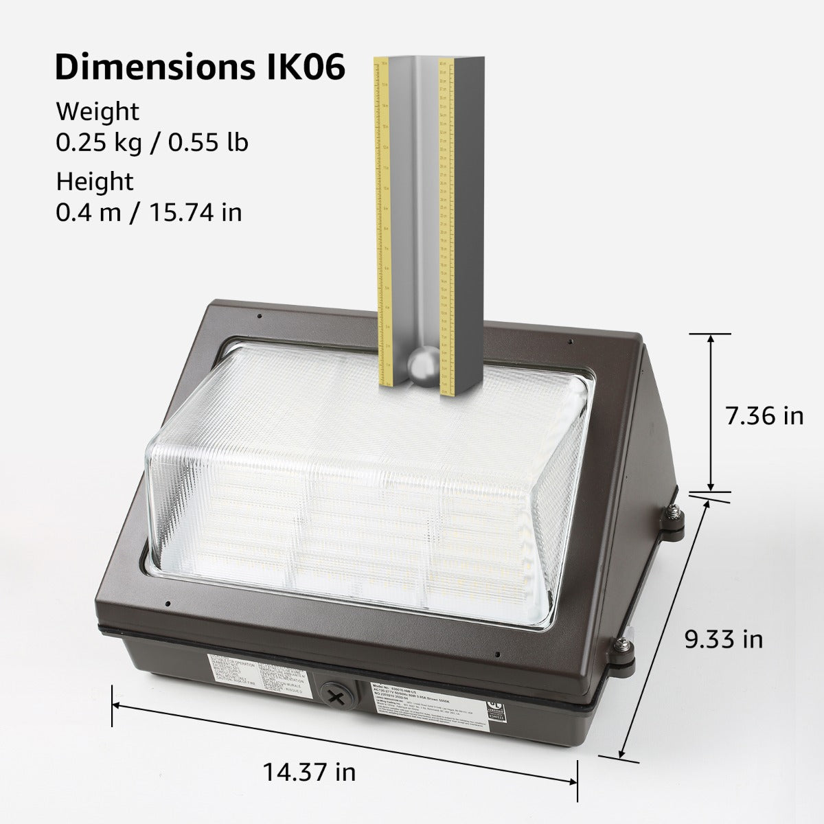 Lepro LED Wall Pack Light with Photocell