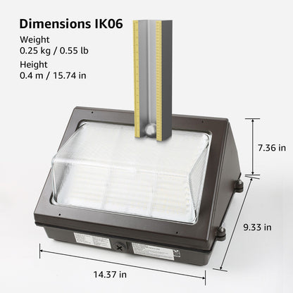 Lepro LED Wall Pack Light with Photocell