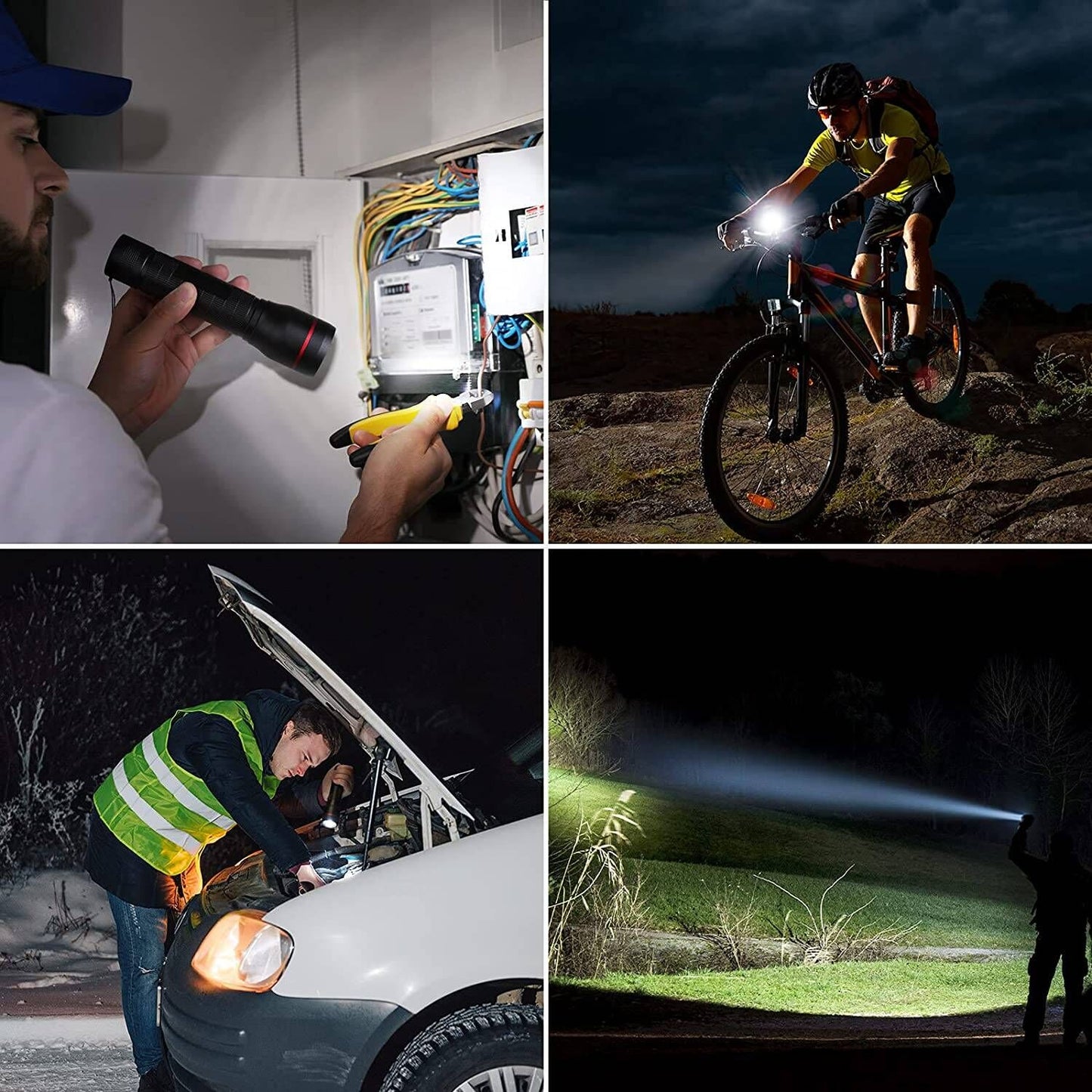 Lepro LED Tactical Flashlight (AA Battery)