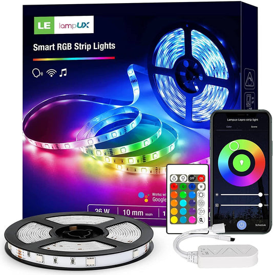 Lepro RGB Smart LED Strip Lights 16.4ft Music Sync