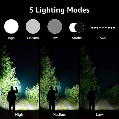 Lepro LED Tactical Flashlight (AA Battery)