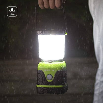 LE Camping Lantern, 1000 Lumen Camping Lights Battery Powered, Dimmable Warm White and Daylight Modes, Battery Lantern for Power Cuts, Emergency Lighting, Suit for Hiking, Fishing, Tents, etc.