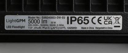 LightGPM 50W LED Flood Light