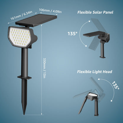 Lepro Solar Landscape Spotlights (2-Pack)