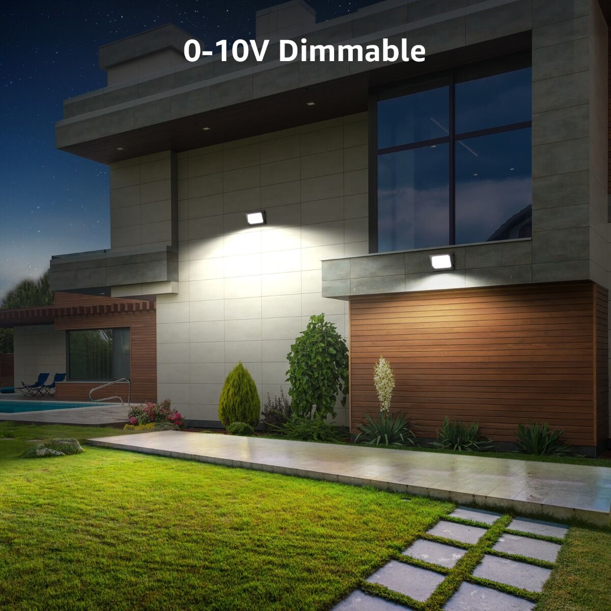 Lepro LED Wall Pack Light with Photocell for Outdoor Garages