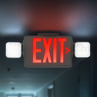 Lepro RED LED Exit Sign with Light