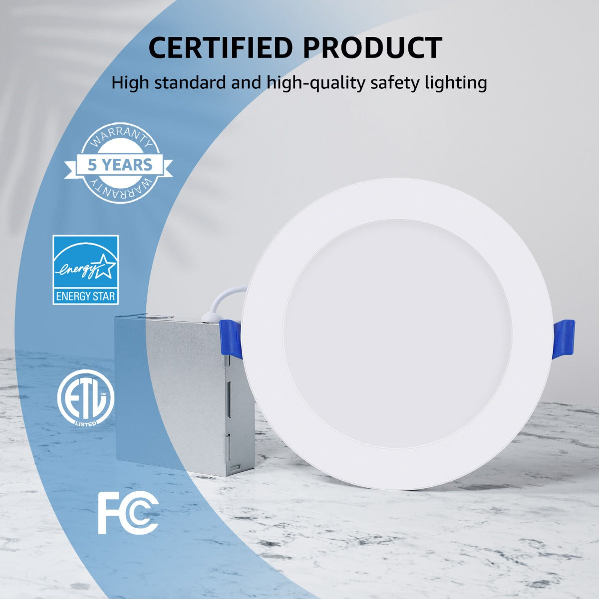 Lepro 6 Pack LED Recessed Lighting DW